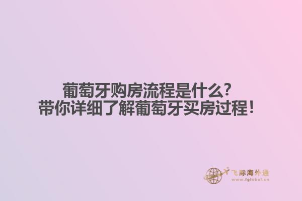 葡萄牙购房流程是什么？带你详细了解葡萄牙买房过程！