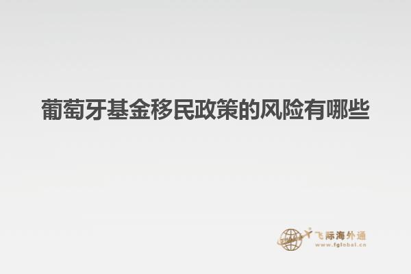 葡萄牙基金移民政策的风险有哪些