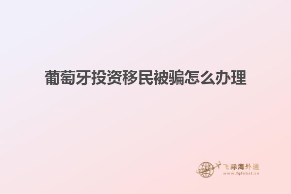葡萄牙投资移民被骗怎么办理