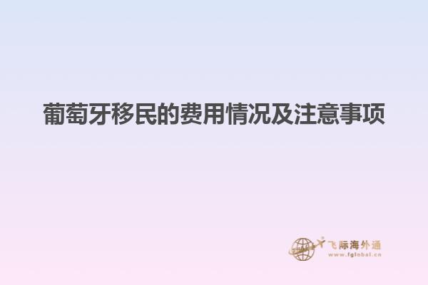 葡萄牙移民的费用情况及注意事项