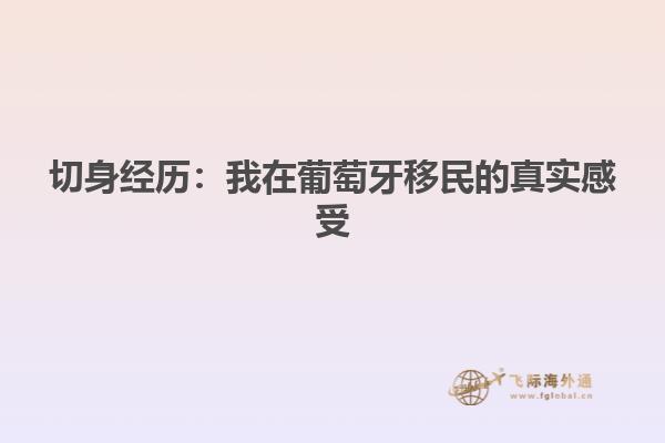 切身经历：我在葡萄牙移民的真实感受