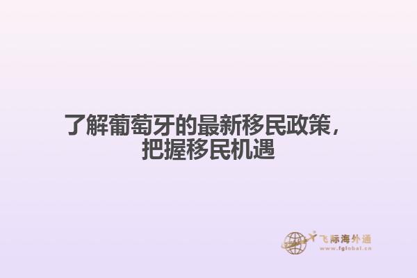 了解葡萄牙的最新移民政策，把握移民机遇