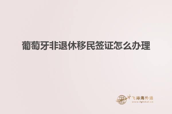 葡萄牙非退休移民签证怎么办理