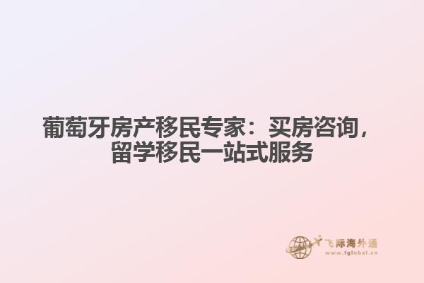 葡萄牙房产移民专家：买房咨询，留学移民一站式服务