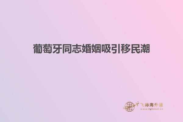 葡萄牙同志婚姻吸引移民潮