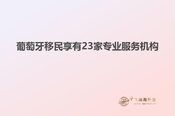 葡萄牙移民享有23家专业服务机构