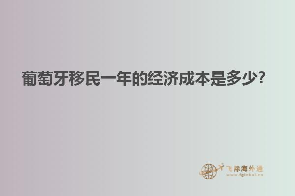 葡萄牙移民一年的经济成本是多少？