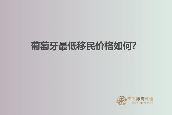 葡萄牙最低移民价格如何？