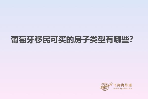 葡萄牙移民可买的房子类型有哪些？