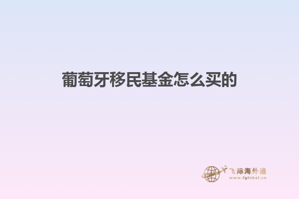葡萄牙移民基金怎么买的