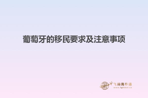 葡萄牙的移民要求及注意事项