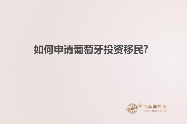 如何申请葡萄牙投资移民？