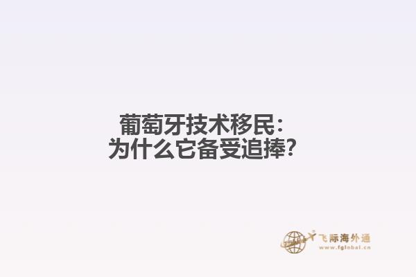 葡萄牙技术移民：为什么它备受追捧？