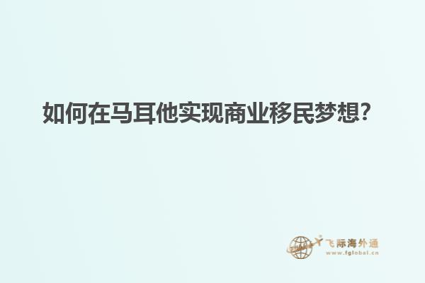 如何在马耳他实现商业移民梦想？