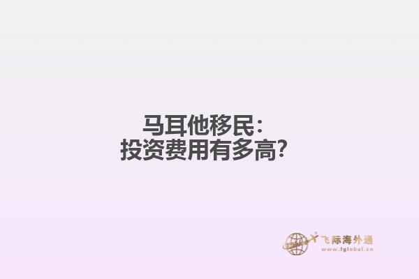 马耳他移民：投资费用有多高？