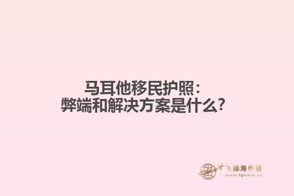 马耳他移民护照：弊端和解决方案是什么？