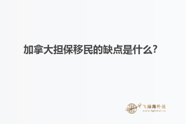 加拿大担保移民的缺点是什么？