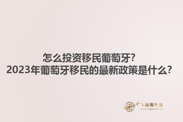怎么投资移民葡萄牙？2023年葡萄牙移民的最新政策是什么？1.jpg