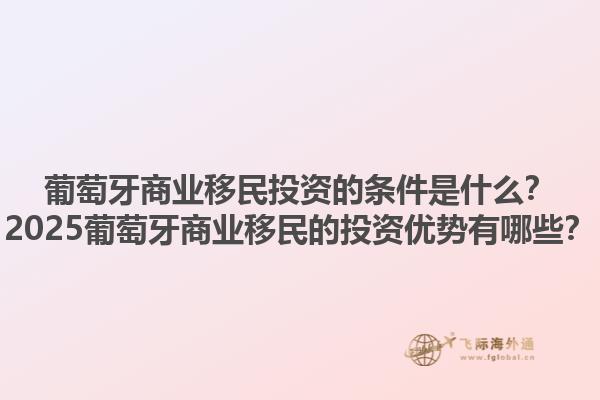 葡萄牙商业移民投资的条件是什么？2025葡萄牙商业移民的投资优势有哪些？1.jpg