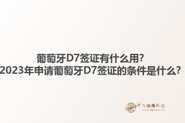 葡萄牙D7签证有什么用？2023年申请葡萄牙D7签证的条件是什么？1.jpg