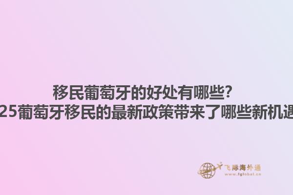 移民葡萄牙的好处有哪些？2025葡萄牙移民的最新政策带来了哪些新机遇？1.jpg