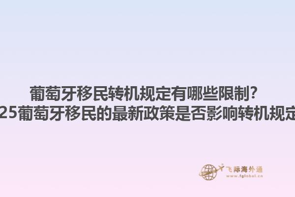 葡萄牙移民转机规定有哪些限制？2025葡萄牙移民的最新政策是否影响转机规定？1.jpg