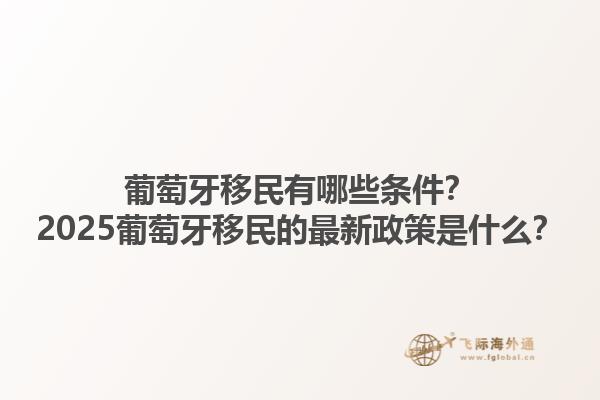 葡萄牙移民有哪些条件？2025葡萄牙移民的最新政策是什么？
