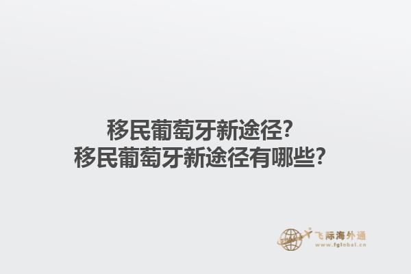 移民葡萄牙新途径？移民葡萄牙新途径有哪些？1.jpg