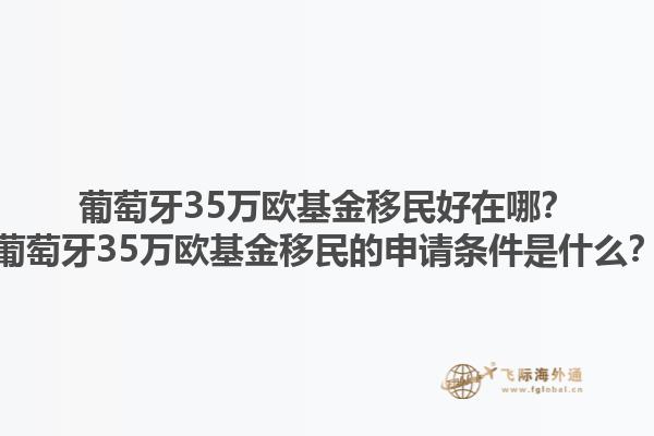 葡萄牙35万欧基金移民好在哪？葡萄牙35万欧基金移民的申请条件是什么？1.jpg