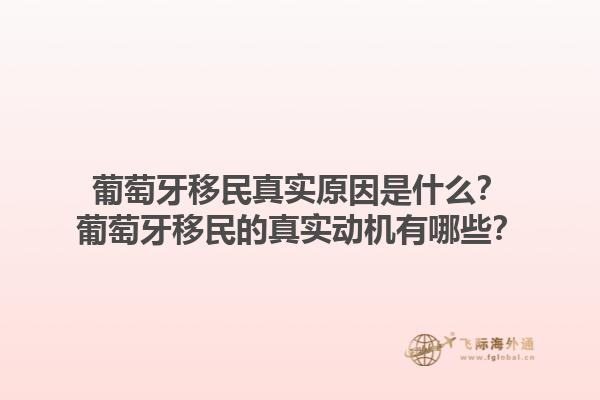 葡萄牙移民真实原因是什么？葡萄牙移民的真实动机有哪些？1.jpg