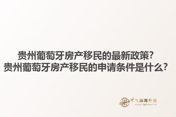 贵州葡萄牙房产移民的最新政策？贵州葡萄牙房产移民的申请条件是什么？1.jpg