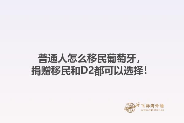 普通人怎么移民葡萄牙，捐赠移民和D2都可以选择！1.jpg