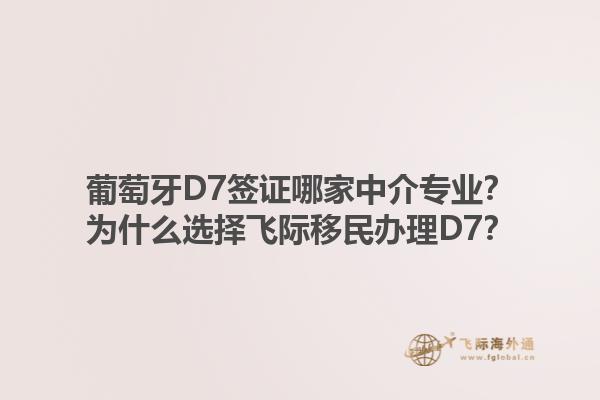 葡萄牙D7签证哪家中介专业？为什么选择飞际移民办理D7？1.jpg