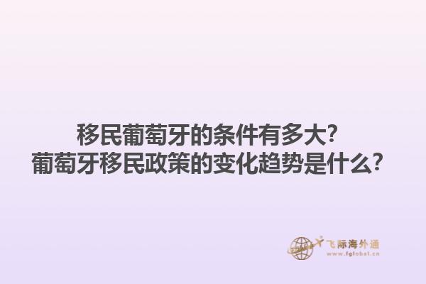 移民葡萄牙的条件有多大？葡萄牙移民政策的变化趋势是什么？1.jpg