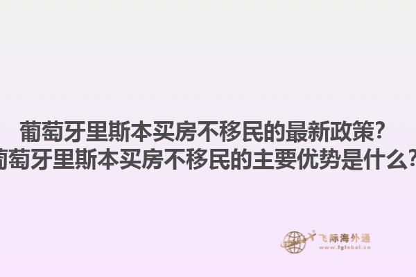 葡萄牙里斯本买房不移民的最新政策？葡萄牙里斯本买房不移民的主要优势是什么？1.jpg