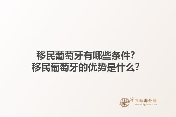 移民葡萄牙有哪些条件？移民葡萄牙的优势是什么？1.jpg