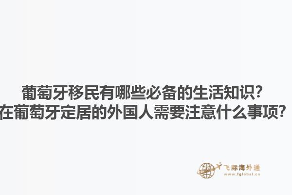葡萄牙移民有哪些必备的生活知识？在葡萄牙定居的外国人需要注意什么事项？1.jpg