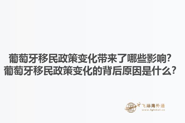 葡萄牙移民政策变化带来了哪些影响？葡萄牙移民政策变化的背后原因是什么？1.jpg