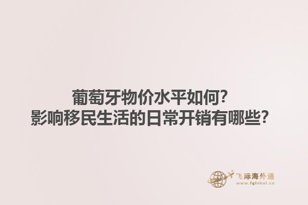 葡萄牙物价水平如何？影响移民生活的日常开销有哪些？1.jpg