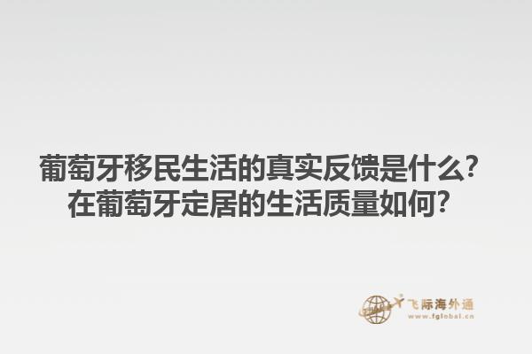 葡萄牙移民生活的真实反馈是什么？在葡萄牙定居的生活质量如何？1.jpg