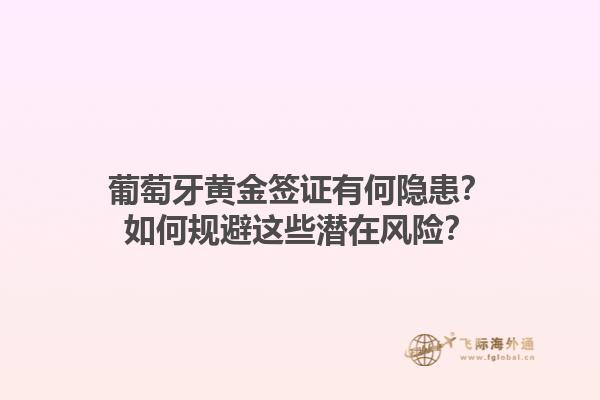 葡萄牙黄金签证有何隐患？如何规避这些潜在风险？1.jpg