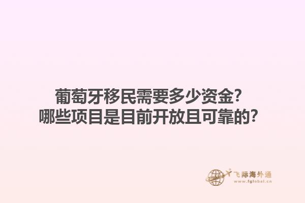 葡萄牙移民需要多少资金？哪些项目是目前开放且可靠的？1.jpg