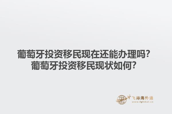 葡萄牙投资移民现在还能办理吗？葡萄牙投资移民现状如何？1.jpg