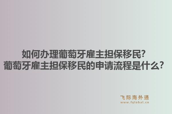 如何办理葡萄牙雇主担保移民？葡萄牙雇主担保移民的申请流程是什么？1.jpg