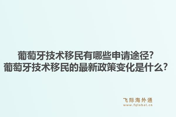葡萄牙技术移民有哪些申请途径?葡萄牙技术移民的最新政策变化是什么?1.jpg