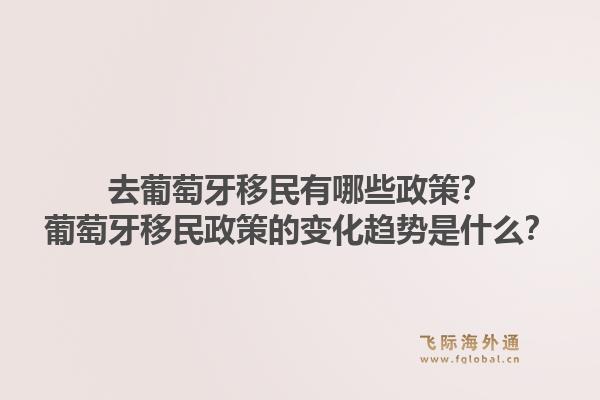去葡萄牙移民有哪些政策?葡萄牙移民政策的变化趋势是什么?1.jpg