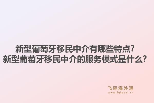 新型葡萄牙移民中介有哪些特点?新型葡萄牙移民中介的服务模式是什么?