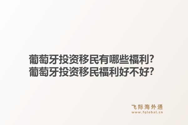 葡萄牙投资移民有哪些福利？葡萄牙投资移民福利好不好？1.jpg