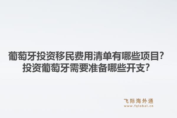 葡萄牙投资移民费用清单有哪些项目?投资葡萄牙需要准备哪些开支?1.jpg