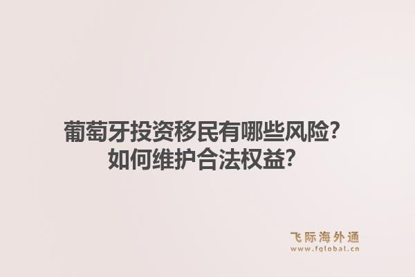 葡萄牙投资移民有哪些风险？如何维护合法权益？1.jpg